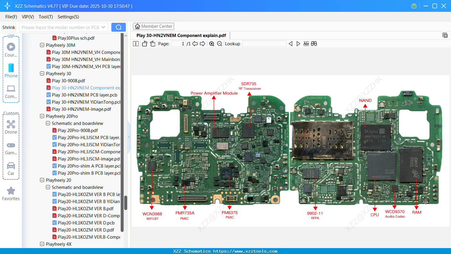 Honor Play 30-HN2VNEM Component Explain